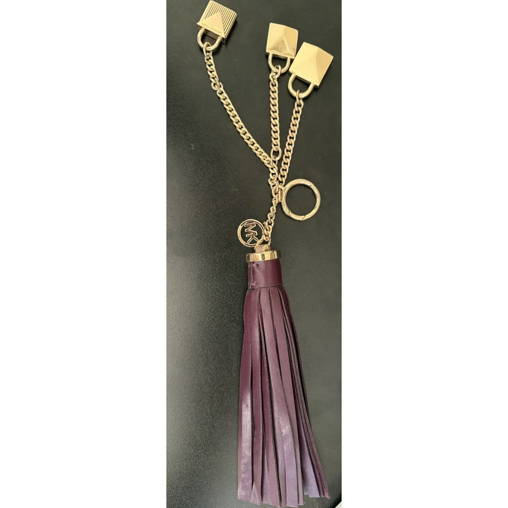 Charms Leather Tassel Michael Kors For Bags‎ Burgundy